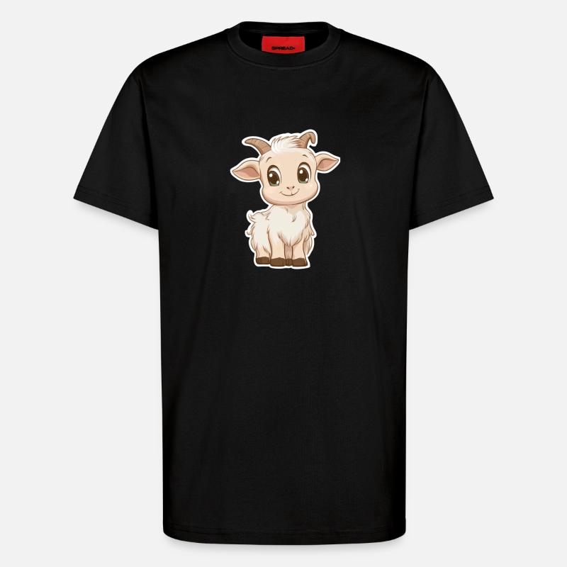Ziege - T-Shirt - made by SPREAD - SOLID BLACK