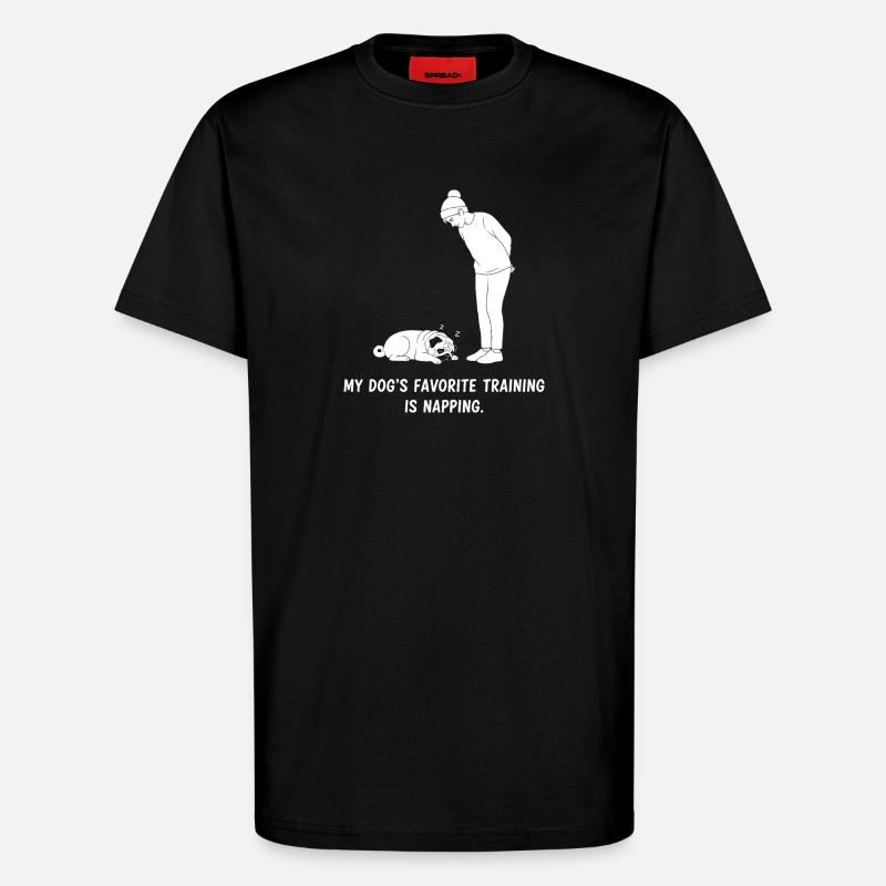 Hundetraining Nickerchen - T-Shirt - made by SPREAD - SOLID BLACK