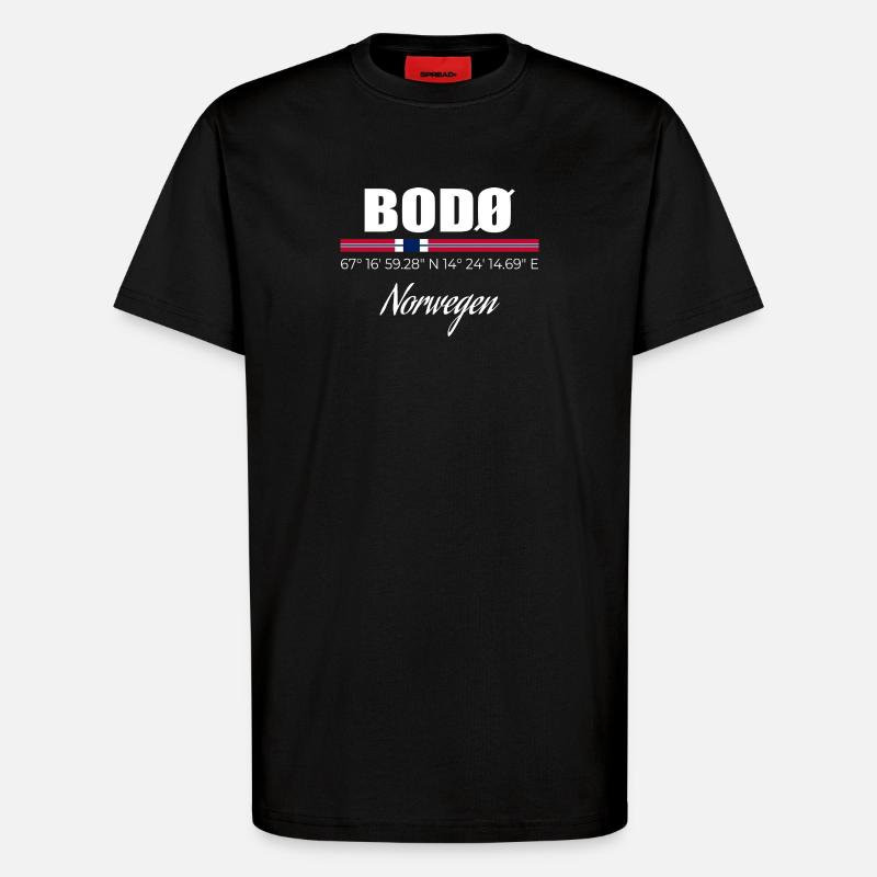 BODØ - T-Shirt - made by SPREAD - SOLID BLACK