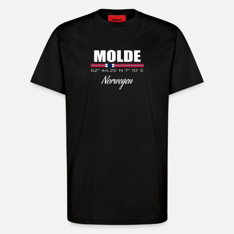 Molde - T-Shirt - made by SPREAD - SOLID BLACK