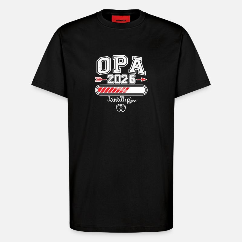 Opa 2026 Loading - T-Shirt - made by SPREAD - SOLID BLACK