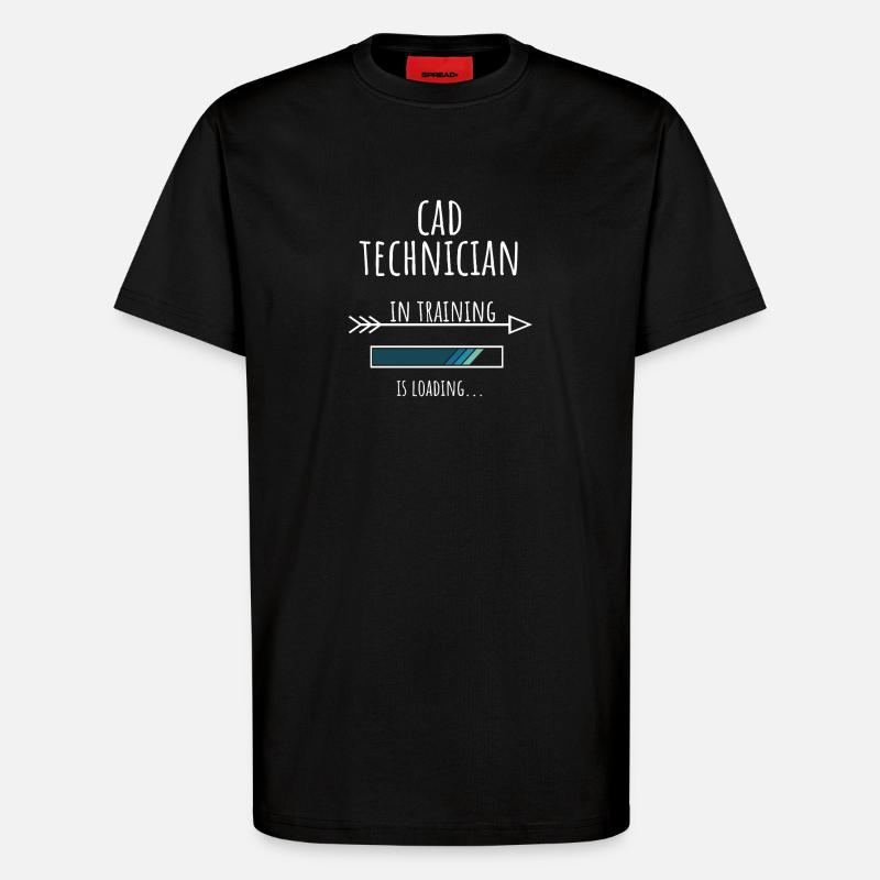 Gift Profession Training CAD Technician - T-Shirt - made by SPREAD - SOLID BLACK