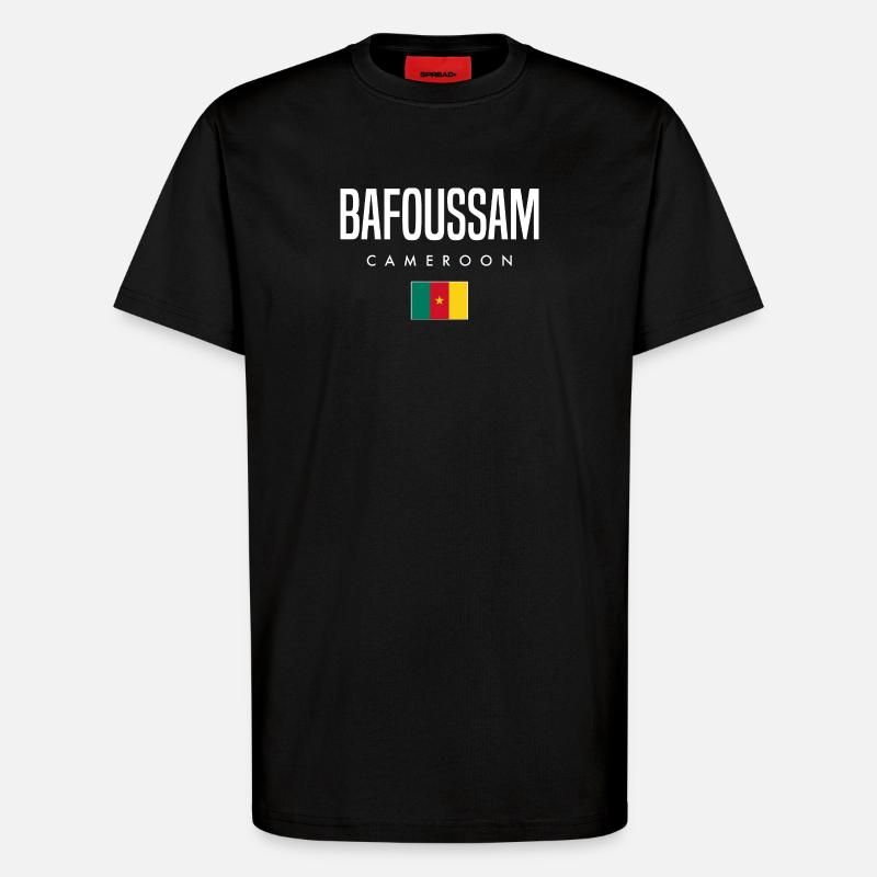 Bafoussam Kamerun Kameruner - T-Shirt - made by SPREAD - SOLID BLACK
