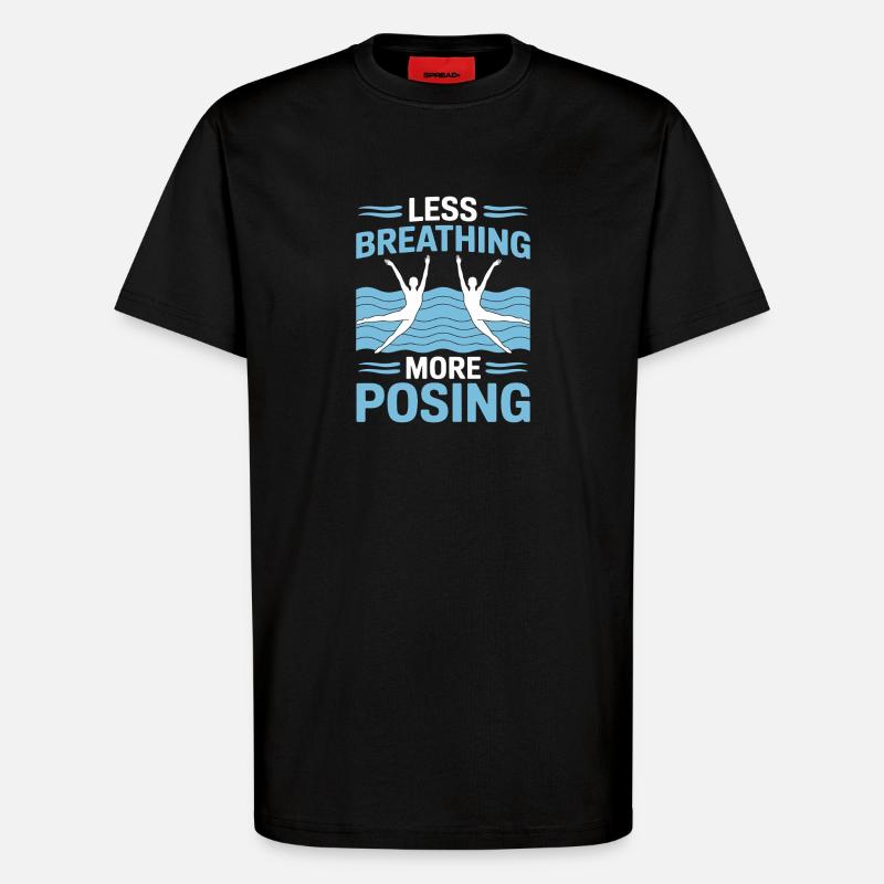 Synchronschwimmen Kunstschwimmen Wassersport - T-Shirt - made by SPREAD - SOLID BLACK