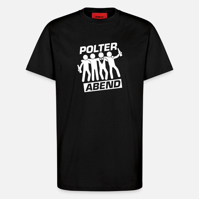 Polterabend Crew Polterhochzeit - T-Shirt - made by SPREAD - SOLID BLACK