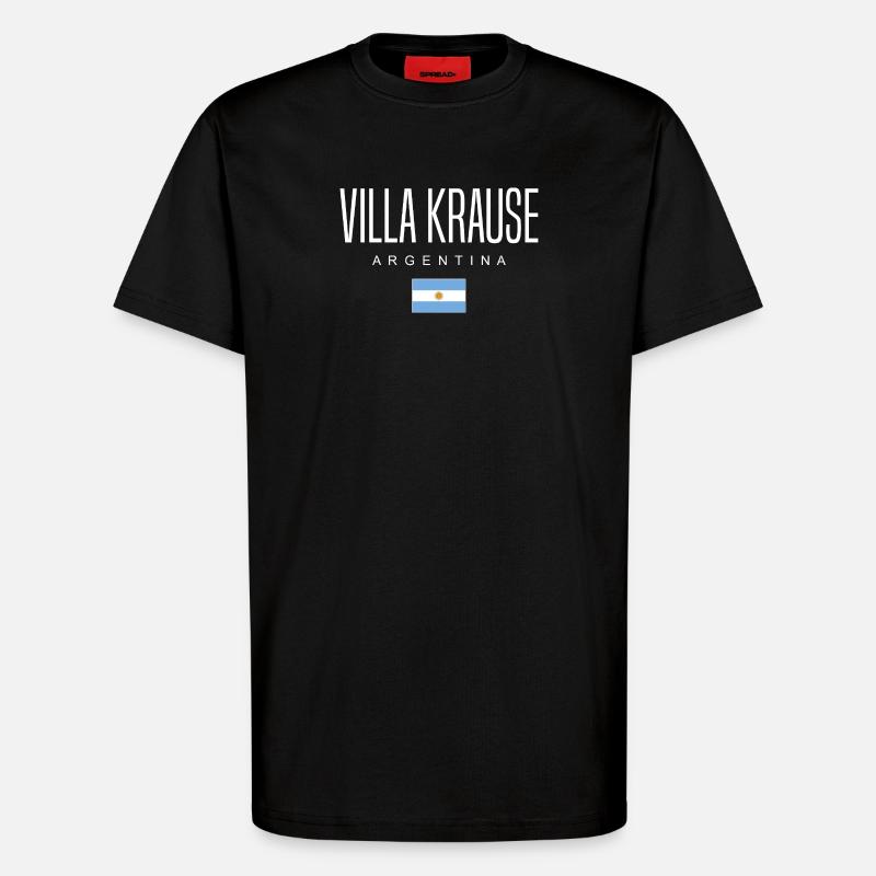 Villa Krause Argentinien Argentinier - T-Shirt - made by SPREAD - SOLID BLACK