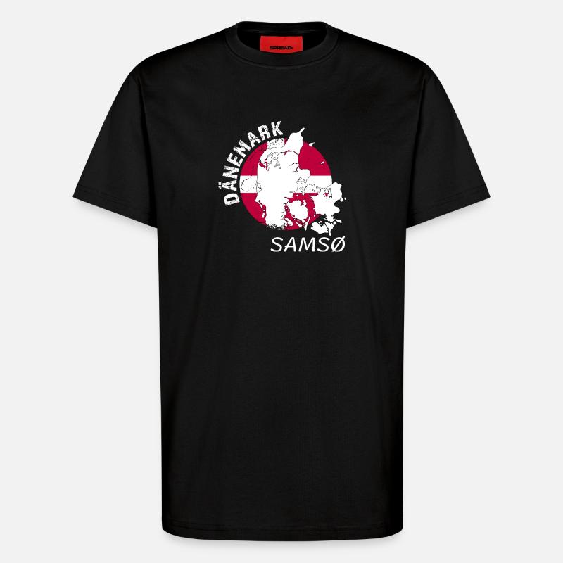 Samso - T-Shirt - made by SPREAD - SOLID BLACK