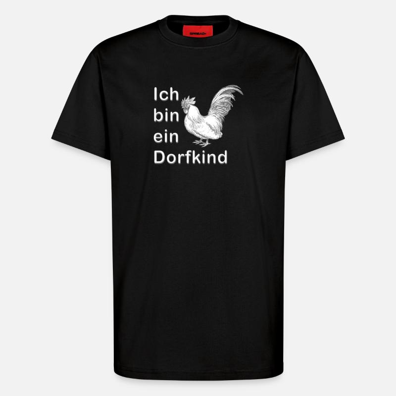 Ich bin ein Dorfkind - T-Shirt - made by SPREAD - SOLID BLACK