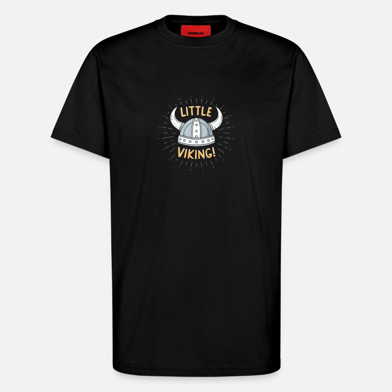 Kleiner Wikingerhelm - T-Shirt - made by SPREAD - SOLID BLACK