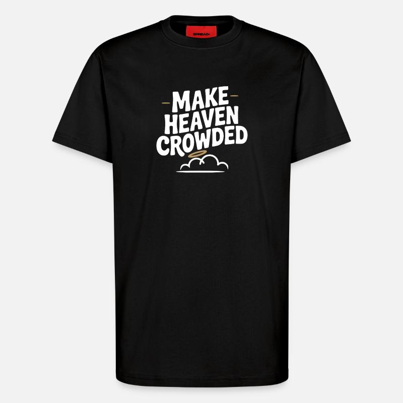 Lass den Himmel krähen - T-Shirt - made by SPREAD - SOLID BLACK