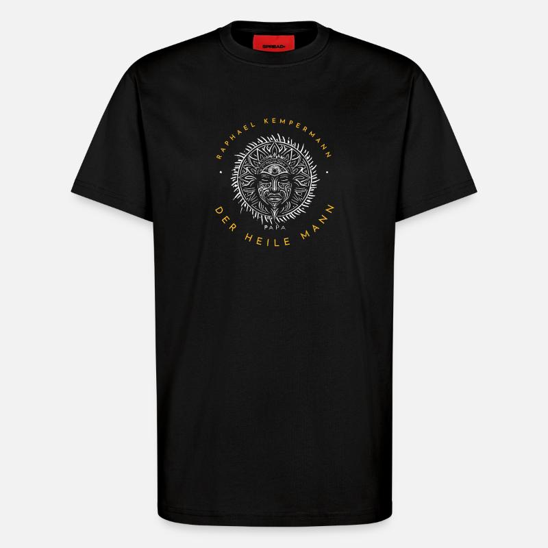 Raphael Kempermann "Der heile Mann" - T-Shirt - made by SPREAD - SOLID BLACK