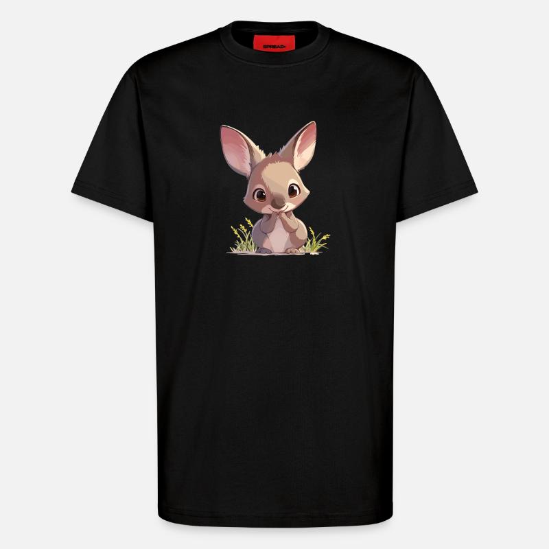 Wallabys Wallaby - T-Shirt - made by SPREAD - SOLID BLACK