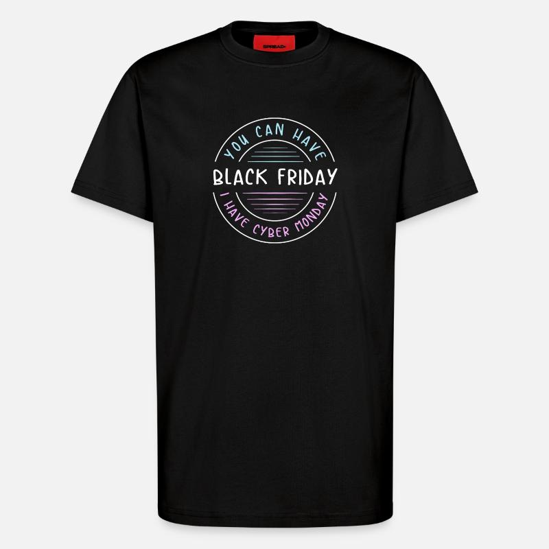 Kaufrausch Cyber Monday - T-Shirt - made by SPREAD - SOLID BLACK