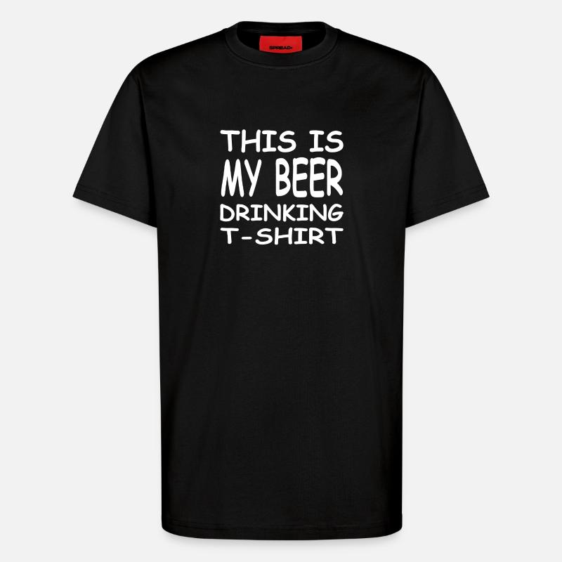 Bier - T-Shirt - made by SPREAD - SOLID BLACK