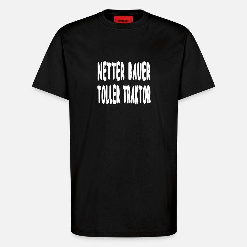 Traktor - T-Shirt - made by SPREAD - SOLID BLACK