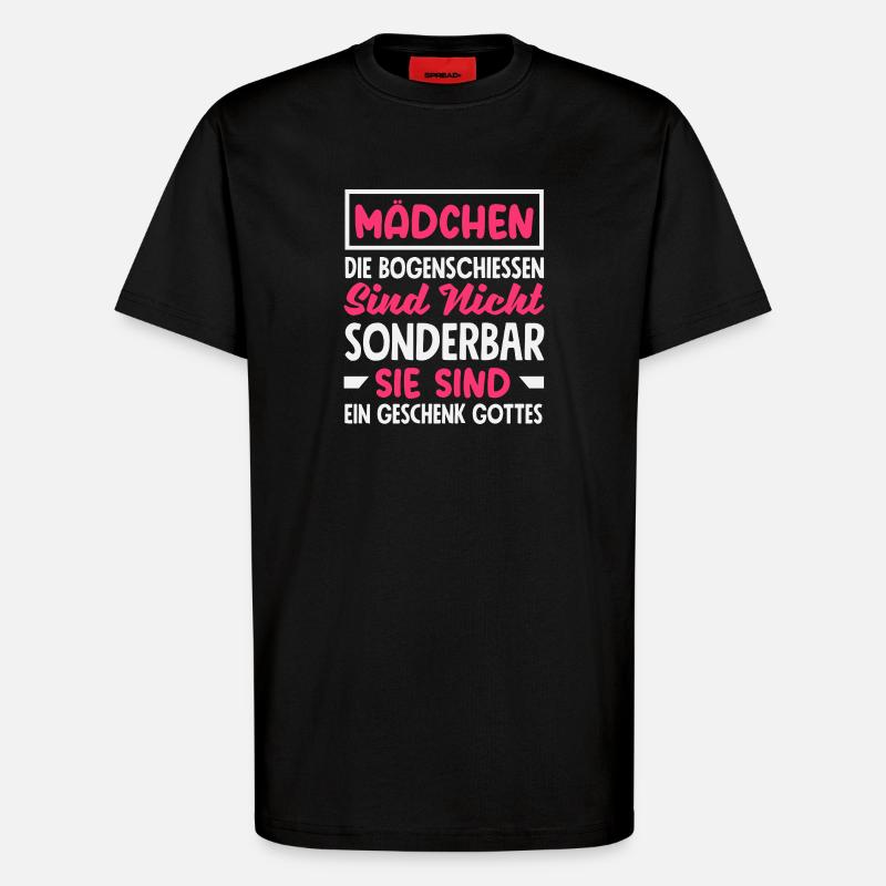 Bogenschießen Bogenschütze Geschenk - T-Shirt - made by SPREAD - SOLID BLACK