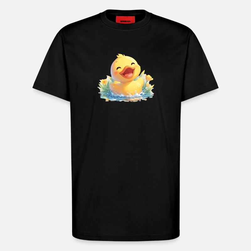 Ducks Duck - T-Shirt - made by SPREAD - SOLID BLACK