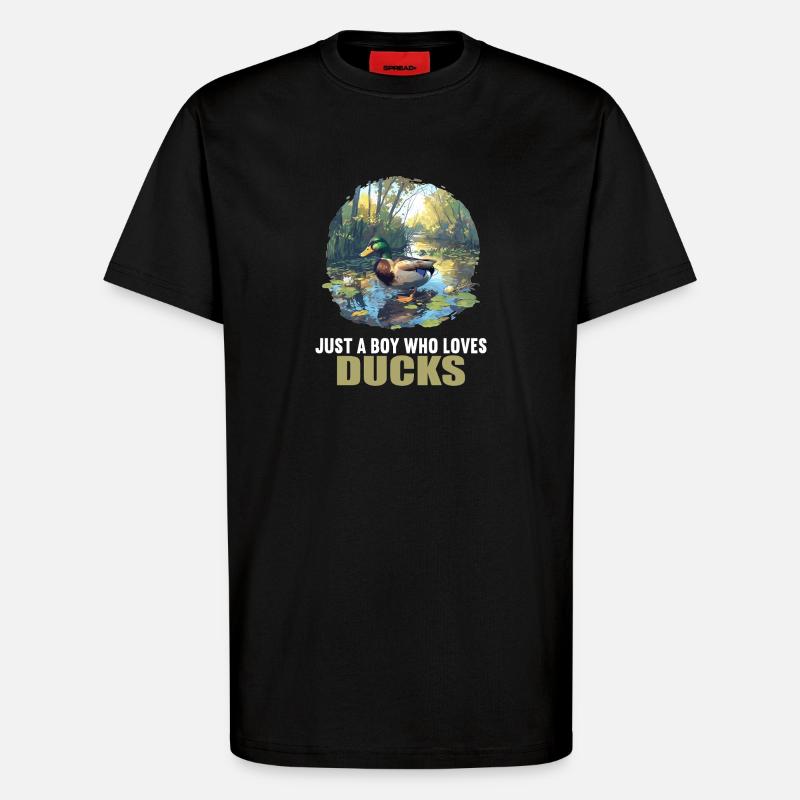 Ducks Duck - T-Shirt - made by SPREAD - SOLID BLACK