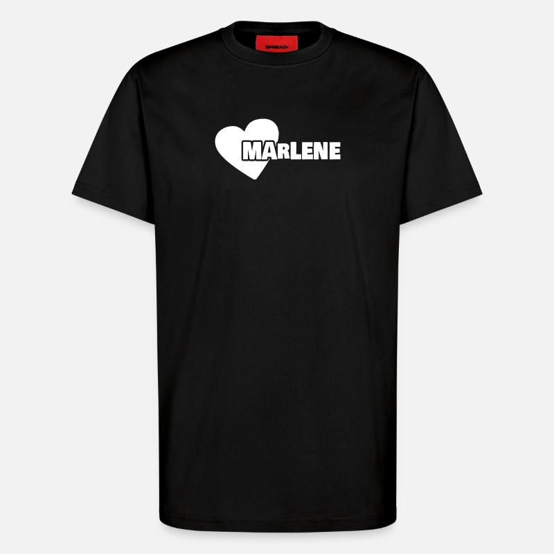 Vorname Marlene - T-Shirt - made by SPREAD - SOLID BLACK