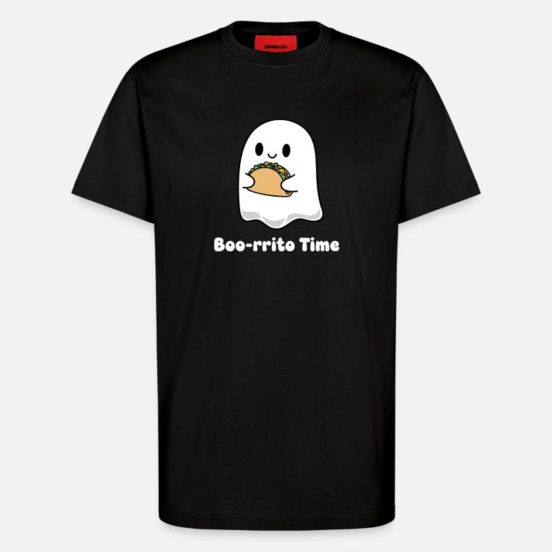 Boorito Taco Geist - T-Shirt - made by SPREAD - SOLID BLACK