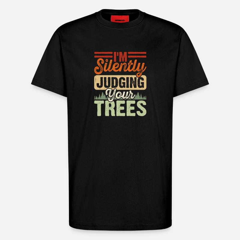 Baumpfleger Holzarbeiter Waldarbeiter Geschenk - T-Shirt - made by SPREAD - SOLID BLACK