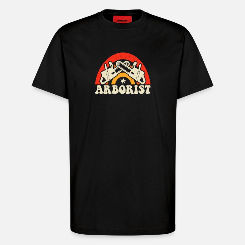 Baumpfleger Holzarbeiter Waldarbeiter Geschenk - T-Shirt - made by SPREAD - SOLID BLACK