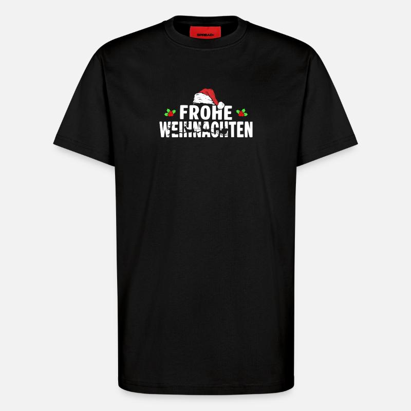 Frohe Weihnachten - T-Shirt - made by SPREAD - SOLID BLACK
