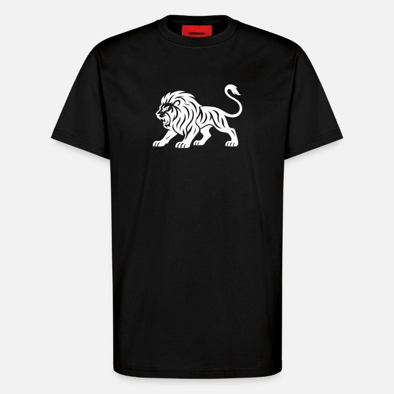 Tiger Silhouette - T-Shirt - made by SPREAD - SOLID BLACK