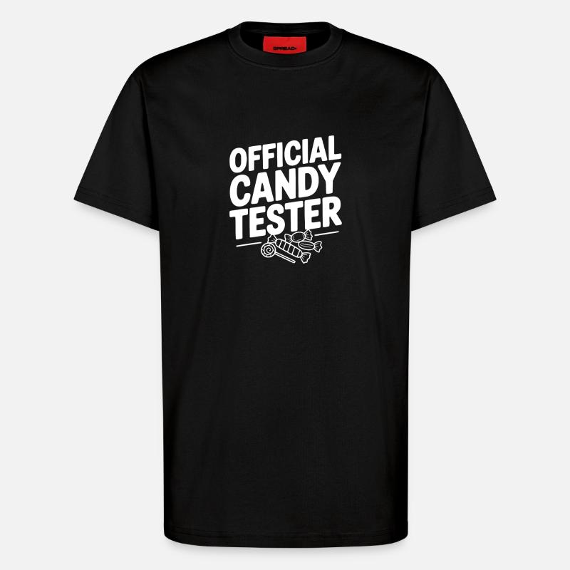 Offizieller Süßigkeitentester - T-Shirt - made by SPREAD - SOLID BLACK