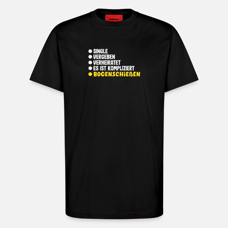 Ich gehe Bogenschießen - T-Shirt - made by SPREAD - SOLID BLACK