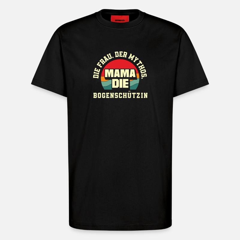 Ich gehe Bogenschießen - T-Shirt - made by SPREAD - SOLID BLACK