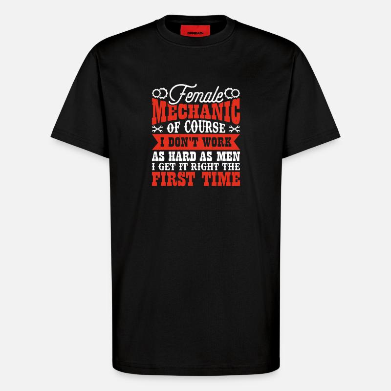 Mechaniker Mechatroniker Schrauber Geschenk - T-Shirt - made by SPREAD - SOLID BLACK