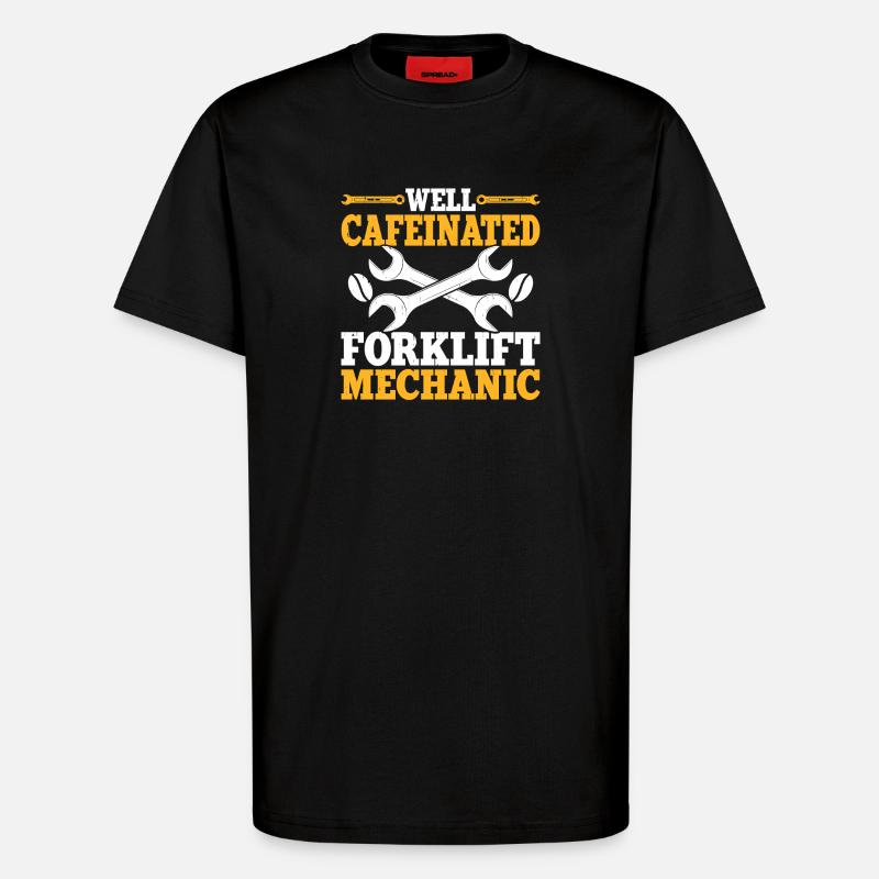 Mechanic Mechatronics Technician Handyman Gift - T-Shirt - made by SPREAD - SOLID BLACK