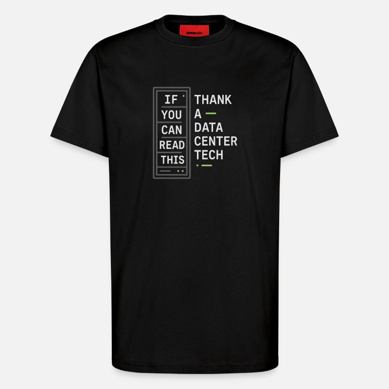 Netzwerkinfrastruktur Rack- Und Stack-ingenieur - T-Shirt - made by SPREAD - SOLID BLACK