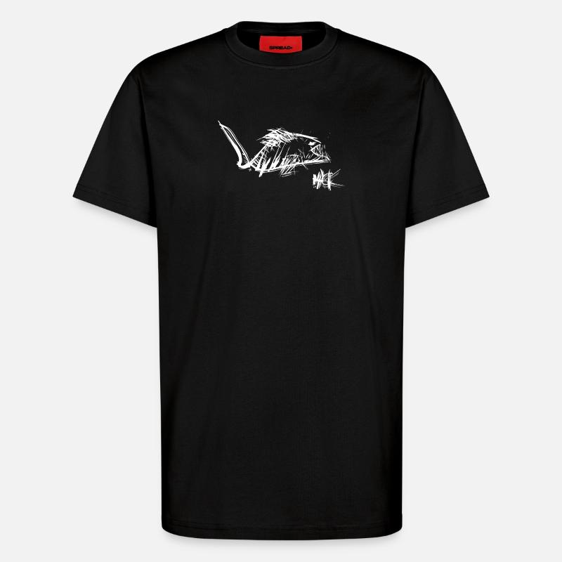Hack - T-Shirt - made by SPREAD - SOLID BLACK