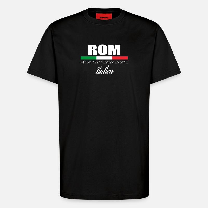 Rom - T-Shirt - made by SPREAD - SOLID BLACK