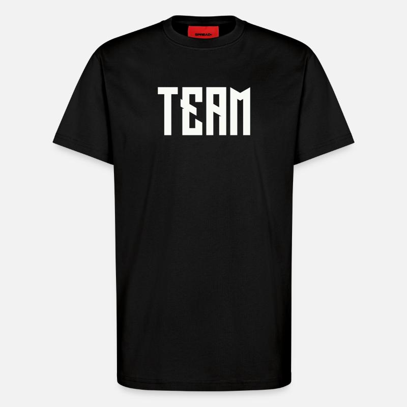 TEAM Blockschrift  - T-Shirt - made by SPREAD - SOLID BLACK