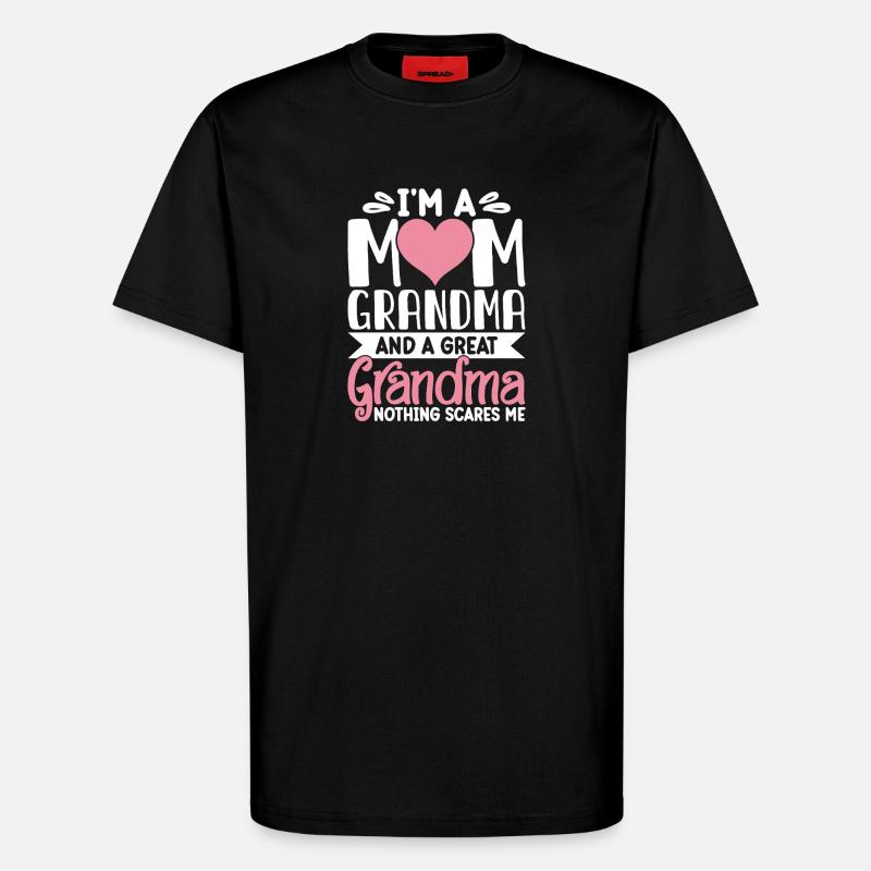 Oma Geschenk Weihnachtsgeschenke Großmutter  - T-Shirt - made by SPREAD - SOLID BLACK