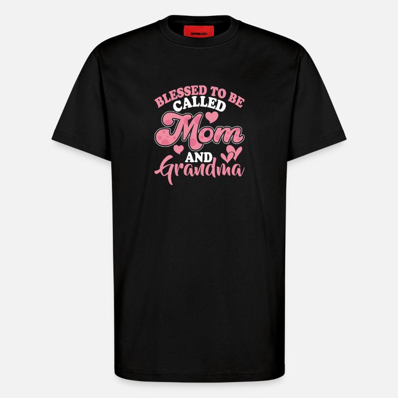 Oma Geschenk Weihnachtsgeschenke Großmutter  - T-Shirt - made by SPREAD - SOLID BLACK