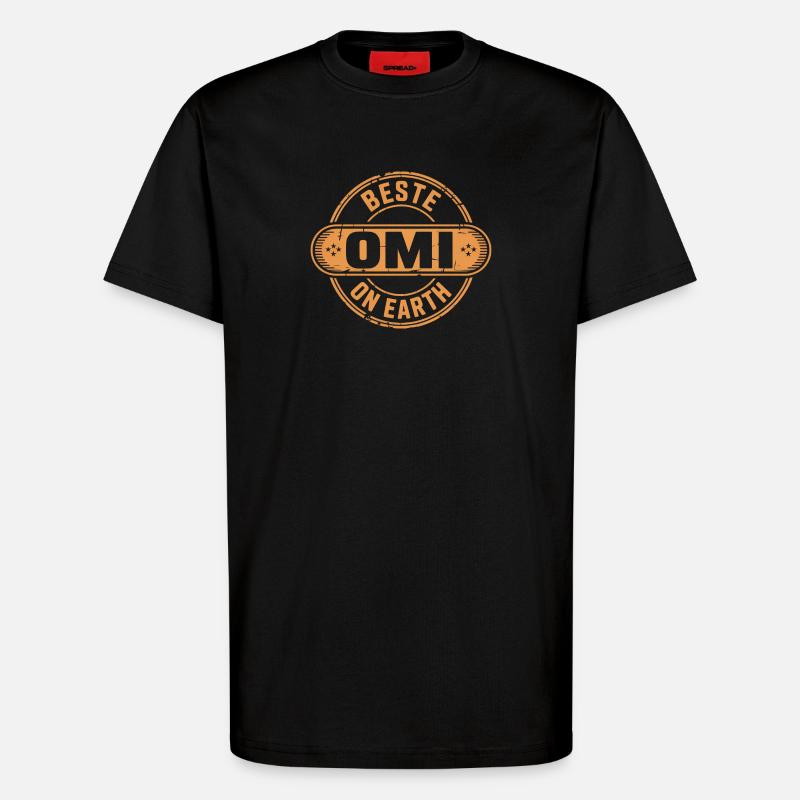 Beste Omi Geschenk Oma - T-Shirt - made by SPREAD - SOLID BLACK