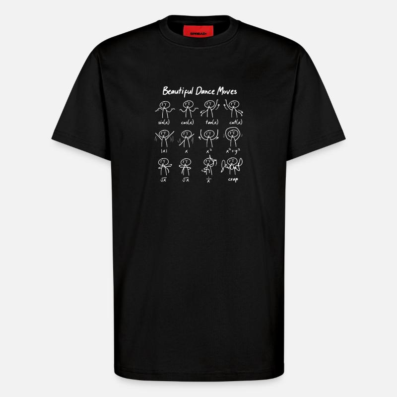 Funny Math Sayings Math Teacher - T-Shirt - made by SPREAD - SOLID BLACK