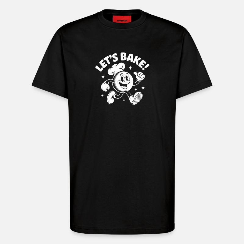 Backspaß Küchenchef Cookie - T-Shirt - made by SPREAD - SOLID BLACK