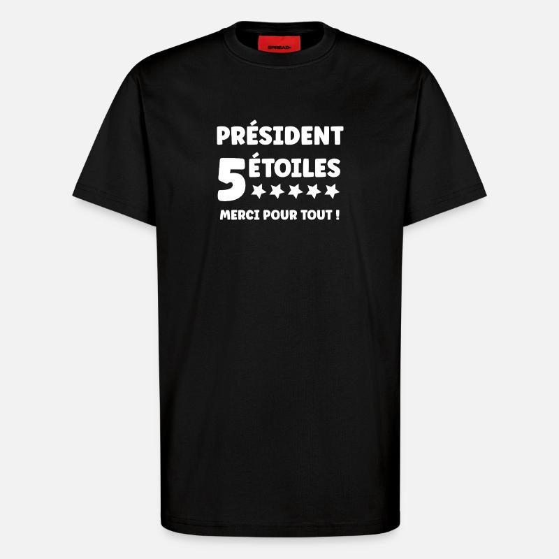 Präsident - T-Shirt - made by SPREAD - SOLID BLACK