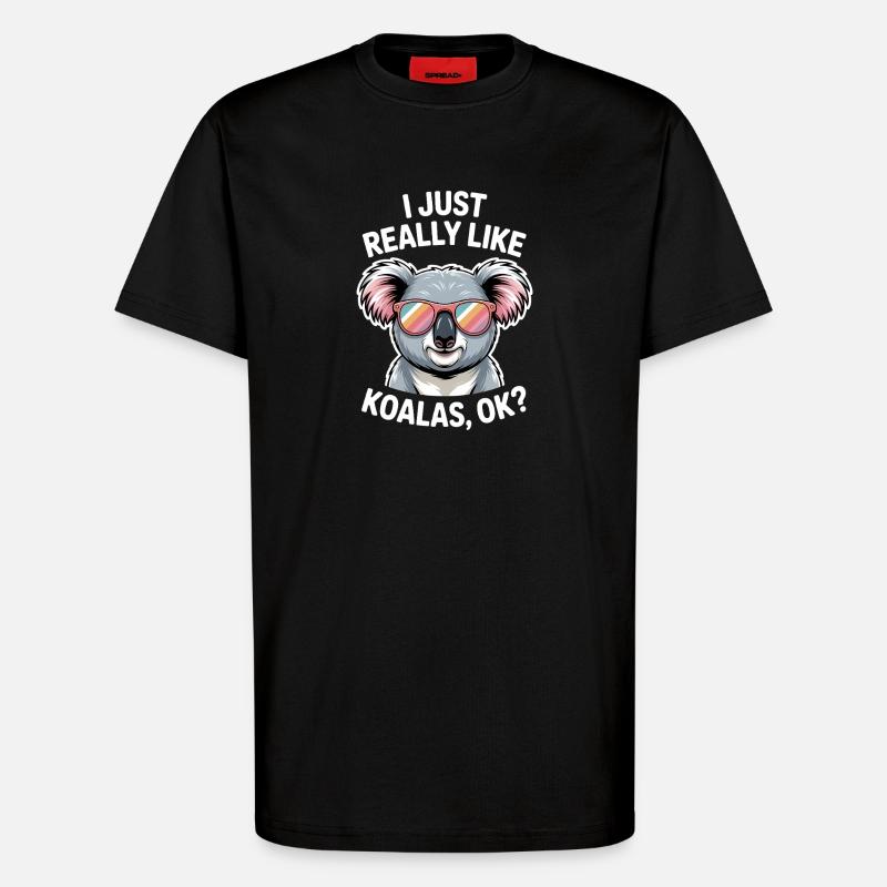 Koala Spruch Koalas Lustiges Koala Geschenk - T-Shirt - made by SPREAD - SOLID BLACK