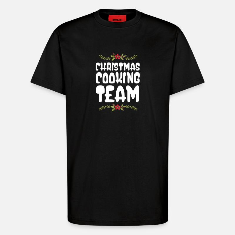 Weihnachts Kochen Backen Team - T-Shirt - made by SPREAD - SOLID BLACK