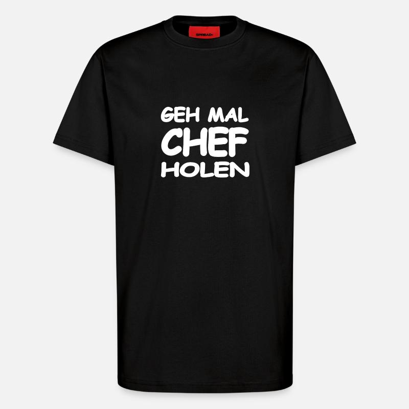 Chef - T-Shirt - made by SPREAD - SOLID BLACK