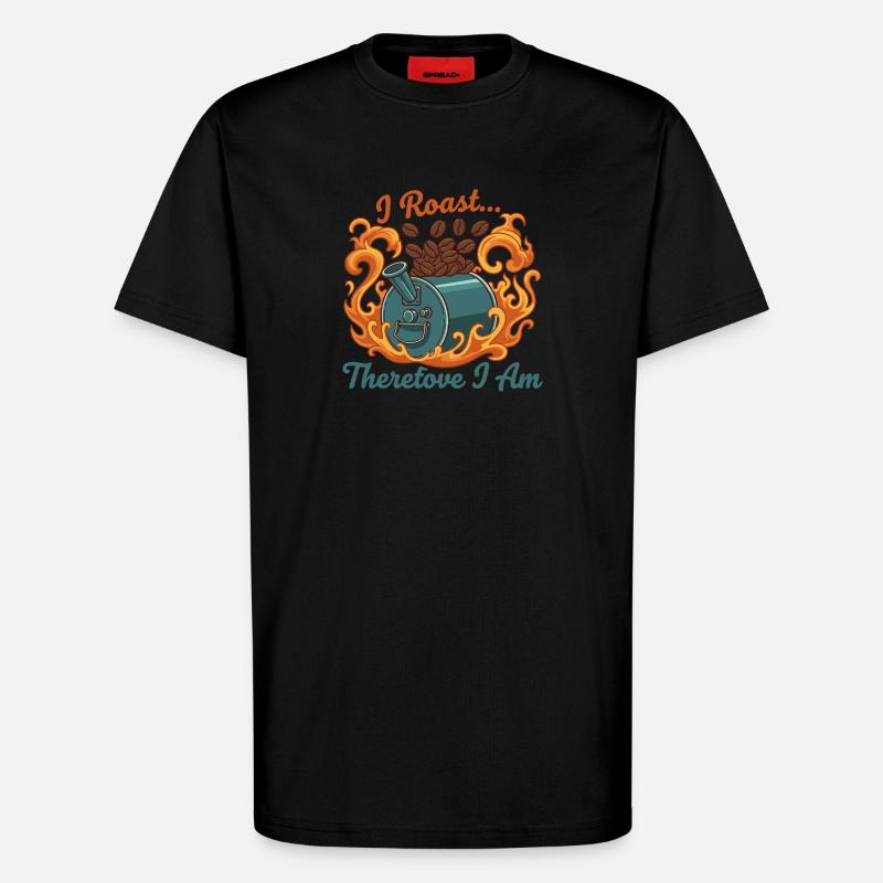 Ich röste, also bin ich - T-Shirt - made by SPREAD - SOLID BLACK