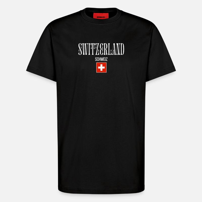 Schweizer Herkunft, ich liebe die Schweiz - T-Shirt - made by SPREAD - SOLID BLACK