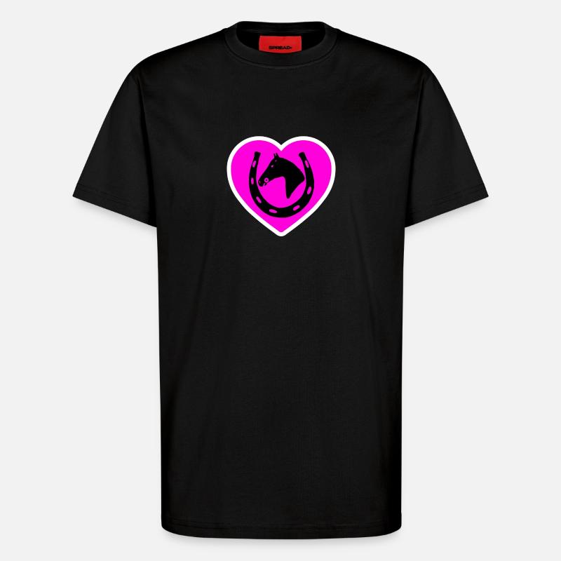 Pferde - T-Shirt - made by SPREAD - SOLID BLACK