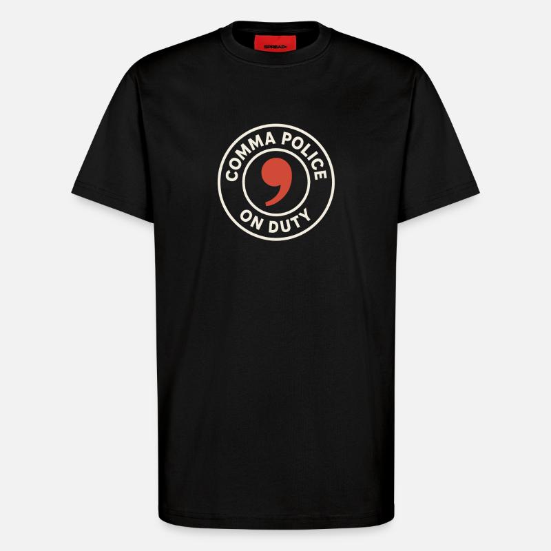 Grammatik Oxford Comma Language Rules - T-Shirt - made by SPREAD - SOLID BLACK